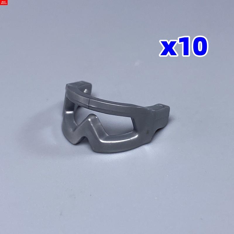 MOC Bricks 30170 30171 Pilot helmet Headgear Visor goggles 4cm Figure Wear DIY Building Blocks Toys Birthday Gifts