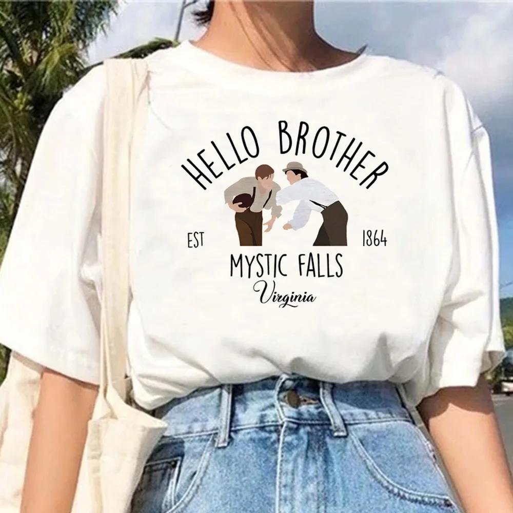 The Vampire Diaries T Shirt Women Graphic Tee Girl Funny Unisexga Comic Clothes