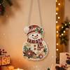 2D Flat Christmas Diamond Painting Set DIY Diamond Painting Hanging Ornament  Holiday Ornament