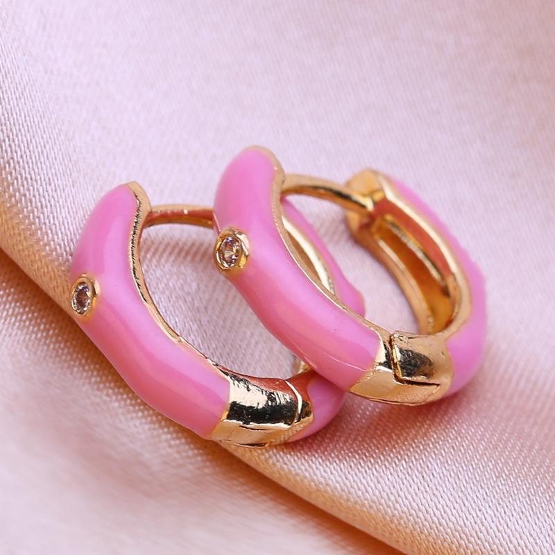 KNIKOO Круглые серьги-клипсы для женщин, модные серьги-кольца, ювелирные изделия для свадебных подарков, серьги с кубическим цирконием CZ