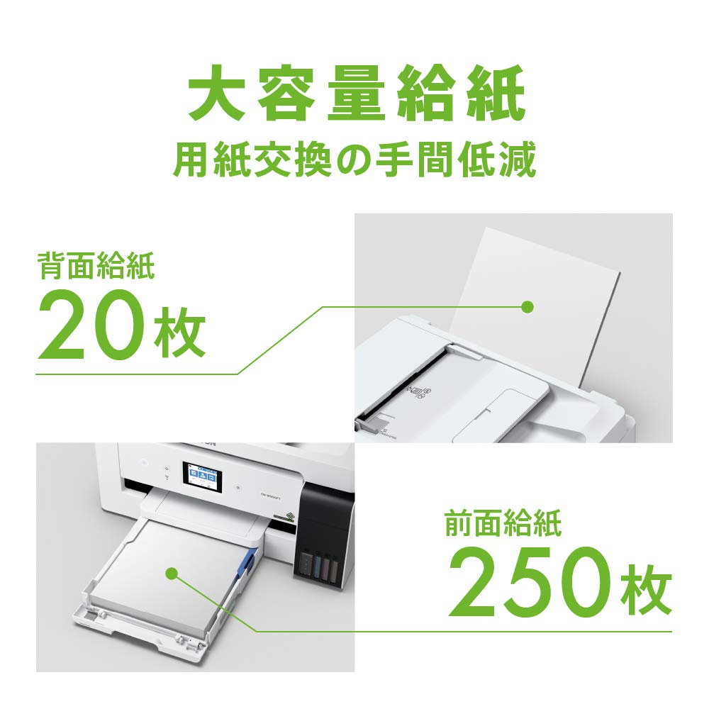 Epson Принтер с системой Eco Tank A3 Novi, совместимый цветной струйный МФУ, компактная кассетная модель EW-M5610FT, 1-стадийный