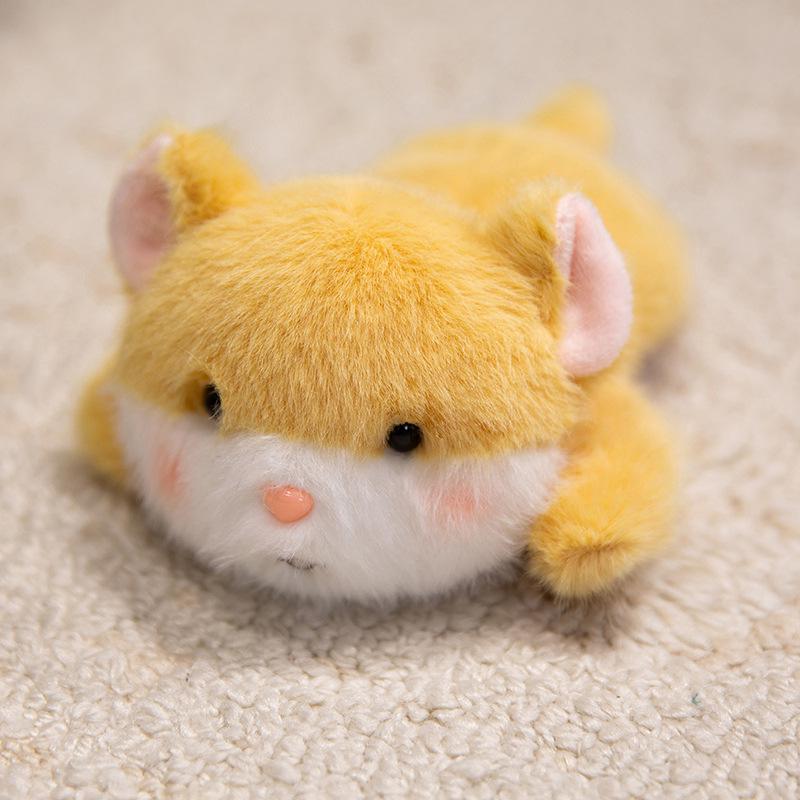 Cartoon Plush Animal Refrigerator Magnet - Lying Down Style Creative Cultural Gift