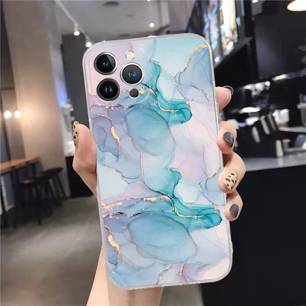 Модный мраморный чехол для телефона для iPhone 15 14 11 12 13 Mini Pro XS Max Чехол 6 7 8 Plus X XR SE 2020 Funda Shell