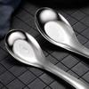 Китайские ложки из нержавеющей стали, ложка для рисового супа, длинная ручка, столовые приборы, столовые приборы, кухонная утварь, столовая ложка для кухни, ресторана