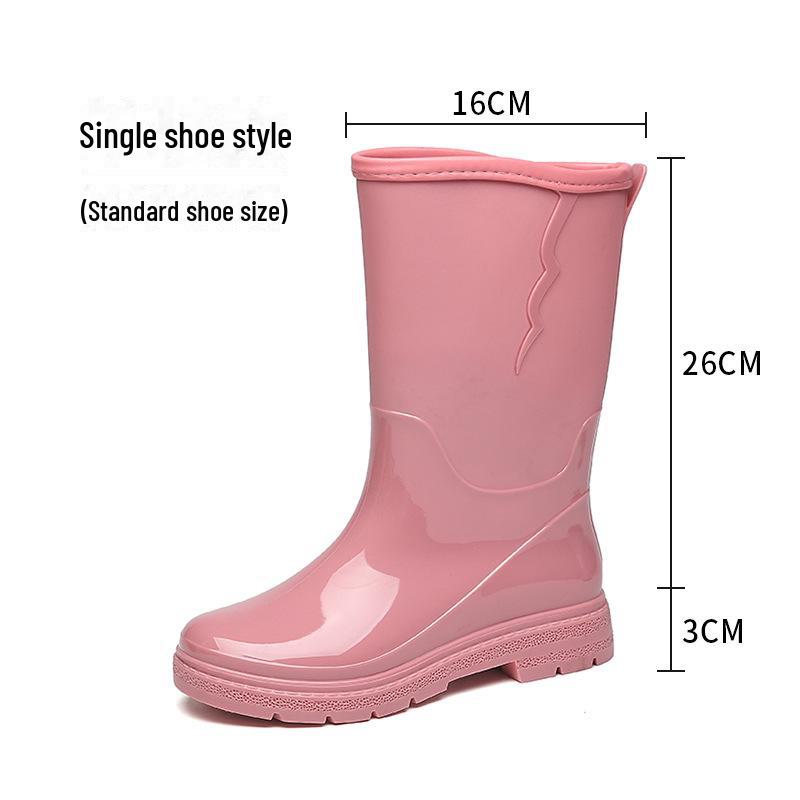 Женские водонепроницаемые высокие резиновые сапоги: Стильный, нескользящий, удобный, износостойкий — идеально подходит для кемпинга и использования на кухне.