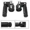 Bike Foot Rest 1 Pair Universal Metal Motorcycle Foot Rest Folding Passenger Foot Step Pegs For Bicycles Kart Motorbikes