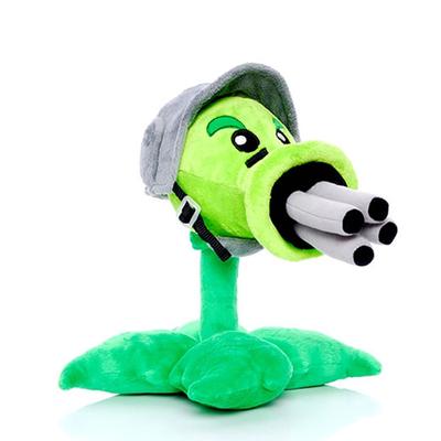 30 см Растения против Зомби Гатлинг Горохострел Мягкие игрушки PVZ Растение Горохострел Мягкие игрушки Кукла Подарки для детей Дети