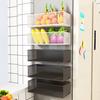 Magnetic Storage Rack Organizer Shelf Large Capacity Rustproof Easy Installation Refrigerator Magnetic Storage