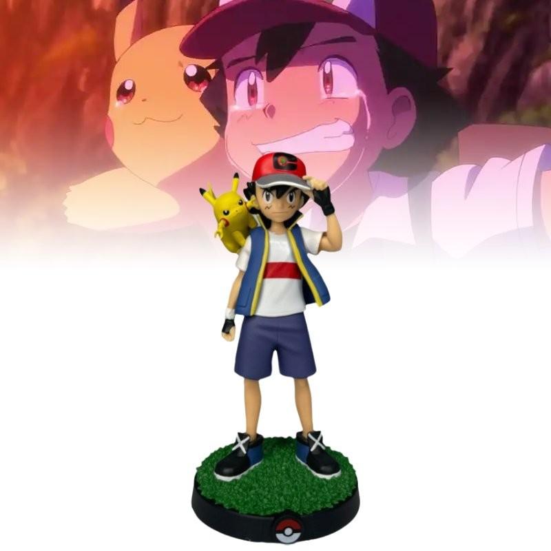 Очаровательная фигурка Пикачу и Эша Коллекционная игрушка Модель из ПВХ Идеально подходит для подарков и декора