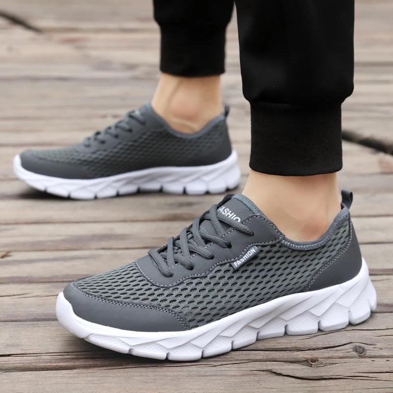 Fashion Summer Men Casual Sneakers Breathable Casual Flat Shoes Outdoor Non-Slip Walking Men Shoes Tennis Zapatos Hombres for Hombre