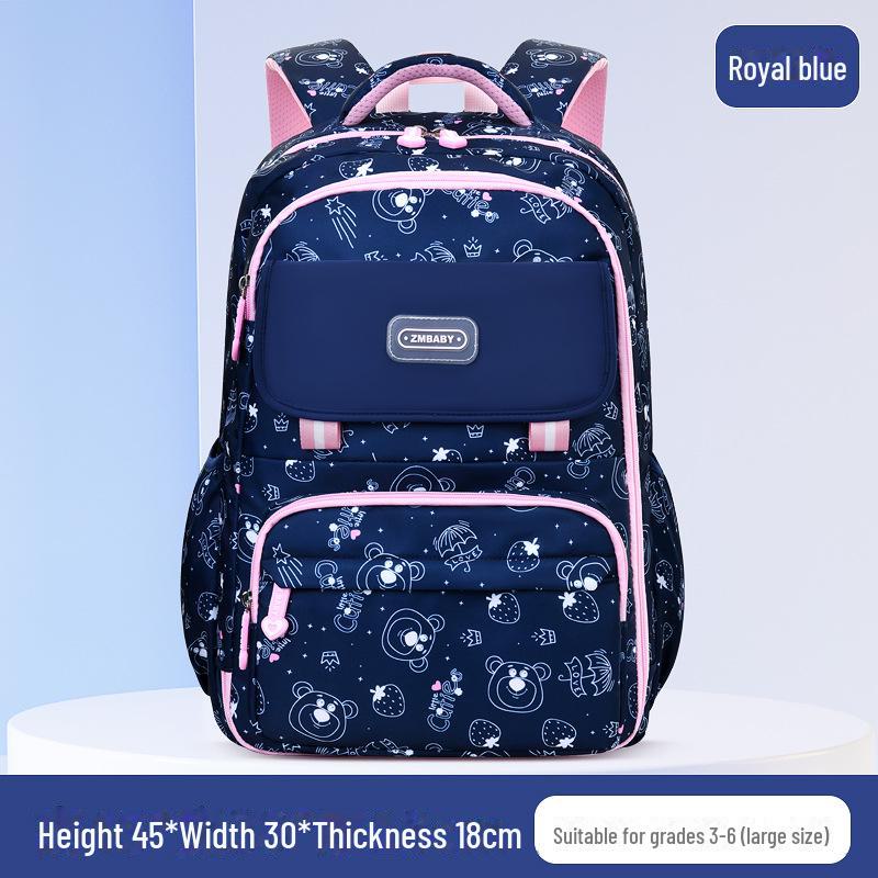 Large Capacity Backpack for Elementary Students with Side Opening and Cooler Compartment