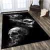 Skull Horror Series Carpet Living Room Home Decor Sofa Table Rug Anti Slip Chair Cushion Lounge Mat Picnic Camping Children Art