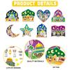 Ramadan Stickers Decorations 2026 Muslim Eid Moon Star Window Stickers Hanging Decor Al Fitr Party Decor Festival Party Supplies