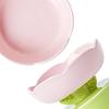 Ceramic Cat Food Bowl Cute Flower Shape Large Capacity Neck Spine Protection Raised Pet Food Bowl for Cats Dogs Pets