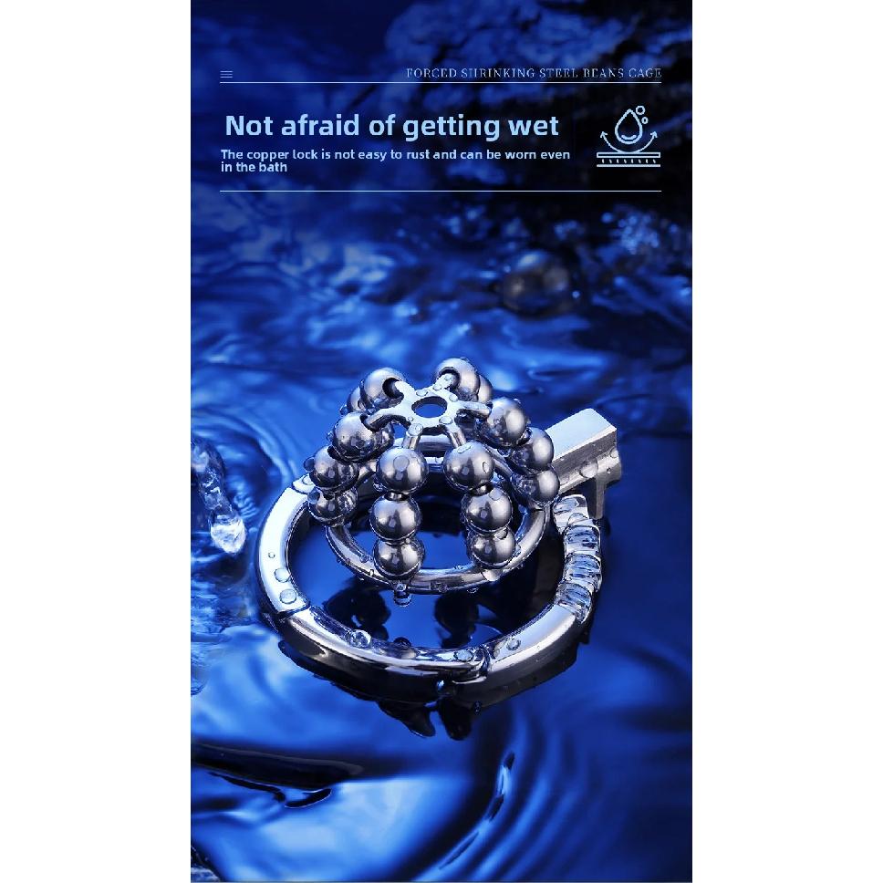 Stainless Steel Male Chastity Device Adjustable Size Ring Erotic Urethral Lock Reinforce Restrain Sex Toy Penile Restraint Ring