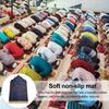 Islamic Prayer Rug Thickened Floor Mat Non-Slip Bottom Prayer Floor Mat for Kids Men Women Forehead Knees Ramadan Eid Gift