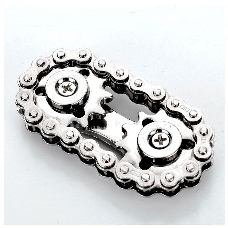 Sprockets Flywheel Fingertip Gyro Chains Metal Toys Anti Stress Figets Spinner Popite Antistress Spiner Simpl Dimmer Bicycle DIY