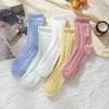 Женские осенне-зимние носки Twist Compilation цвета макарун с утолщенным ворсистым бархатом до середины икры, теплые носки, защищающие от холода