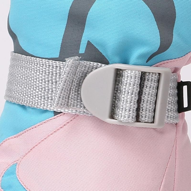 Нескользящие снежные перчатки с регулируемым ремешком на запястье, теплые варежки, необходимые для катания на лыжах на открытом воздухе, катания на коньках для детей 3-16 лет