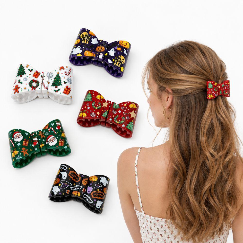 Halloween Christmas Magnetic Hair Clips Magnetic Closure Hair Styling Clips Women Hair Decor