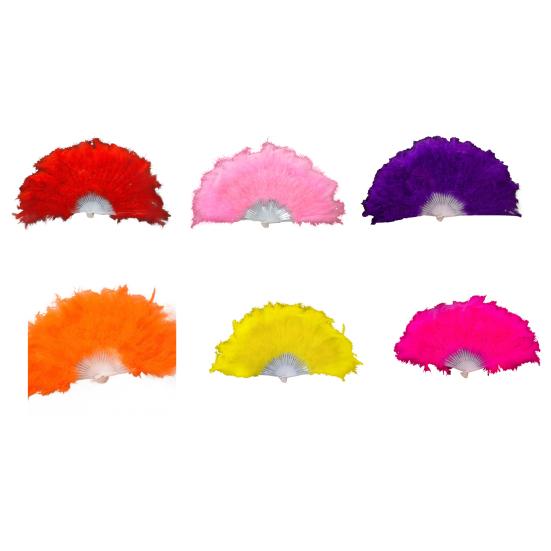 Винтажный складной веер из перьев, танцевальный, для сцены, ручной, портативный, декоративный, аксессуары для свадебного костюма, вечеринки