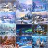 DIY Winter Snow Scenery 5D Diamond Painting Full Round Drill Landscape Diamond Embroidery Resin Mosaic Cross Stitch Home Decor