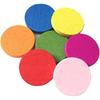 100 Pieces Round Wooden Pieces Colorful Discs Learning Tools Students Math Teaching Supplies for Kids Girls (Mixed Color)
