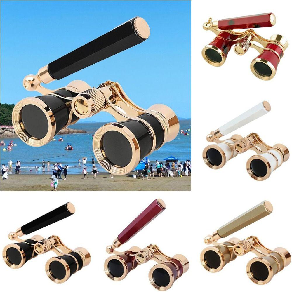 Optical BK9 Opera Glasses 3X Pocket Binoculars Lightweight Musical Concert Telescope Theater
