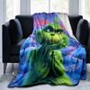 1Pc Grinch'S Festive Adventure Blanket Soft And Comfortable Casual Warm Camping Travel Christmas Halloween Gift M921642