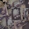 Серия "Винтажная мелодия": Высококачественная бумага в ретро-стиле с растительными мотивами и четырьмя уникальными текстурами