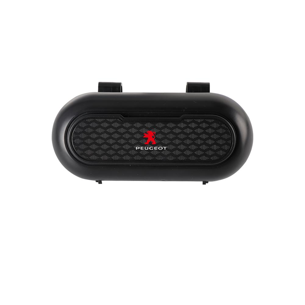 Car Sun Visor Glasses Storage Box Sunglasses Clip Key Card Holder For Peugeot 508 107 206 307 308 2008 207 208 3008 Accessories