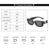 Retro Rectangle Sunglasses Women Brand Designer Vintage Small Frame Sun Glasses Ladies Classic Black Square