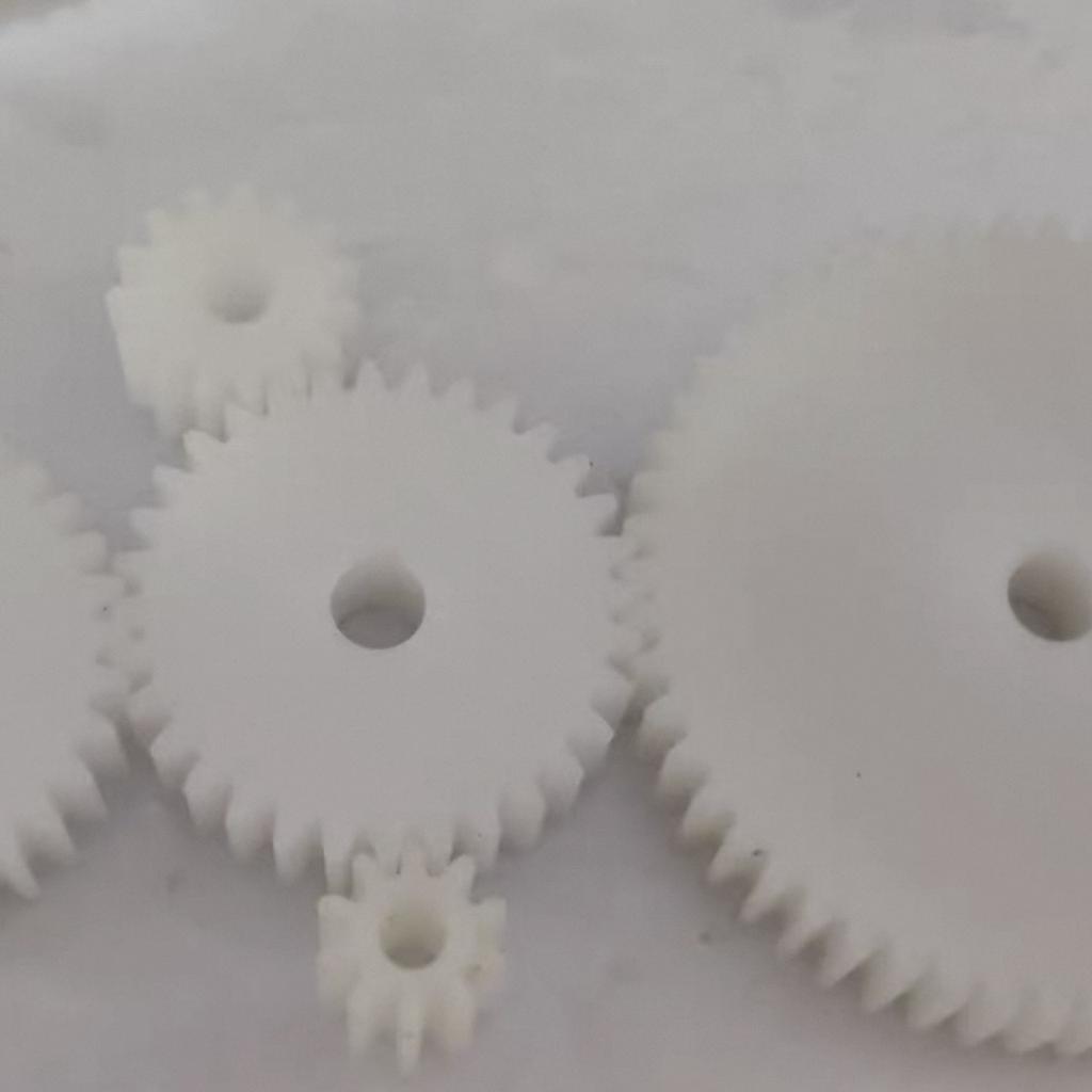 1M POM Пластиковая шестерня Плоское колесо Зубчатое 40 зубьев 6 мм для DIY-проектов и механических применений