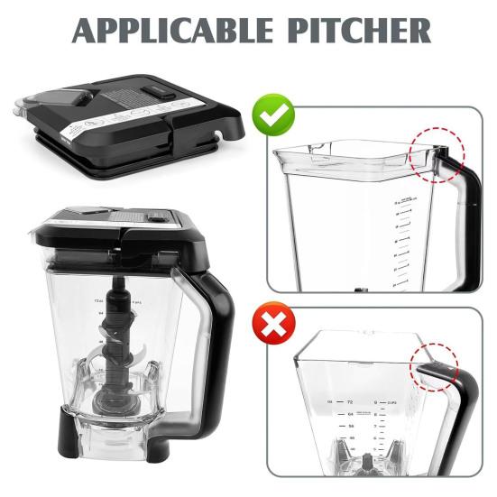 Многоразовая крышка для кувшина блендера для моделей Ninja BN751/BN800/BN8011 Термостойкий пластик Запасная часть Подходит для емкости 72 унции Безопасная крышка для кувшина