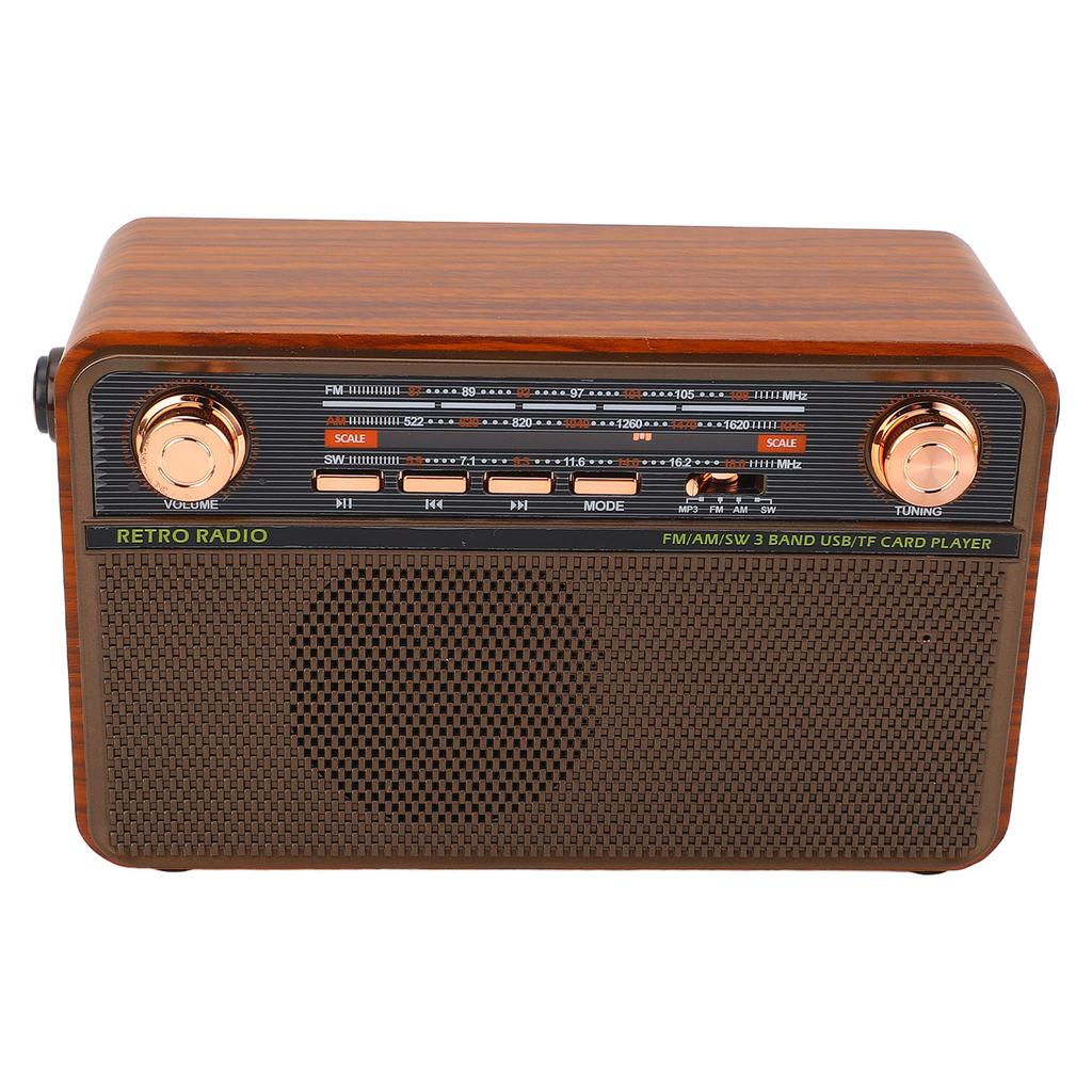Bluetooth-радио динамик 4 в 1 дизайн ретро многодиапазонный портативный беспроводной AM FM цифровое радио для