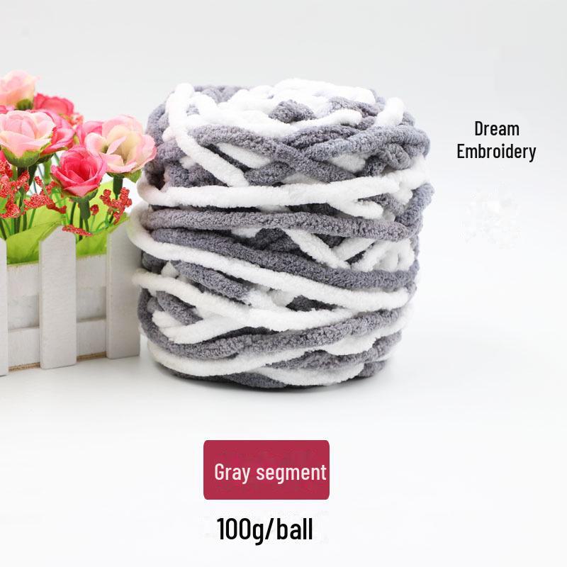 Толстая шерстяная пряжа для вязания шарфов, одеял, тапочек и многого другого