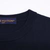 LOUIS VUITTON Black HRN42W Signature Short Sleeve Crew Neck tops M NavyUsed