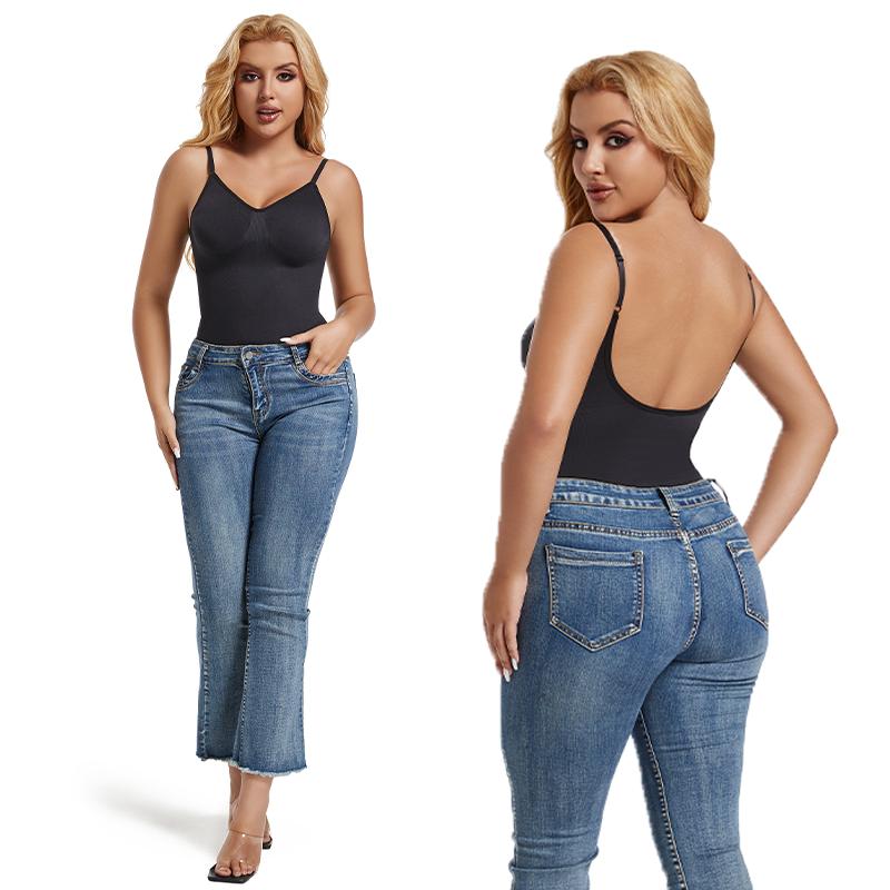 Женский корсет с открытой спиной и низкой спиной, бесшовный тренажер для талии, стринги с контролем живота, формирователь тела, подтягивающее нижнее белье, нижнее белье