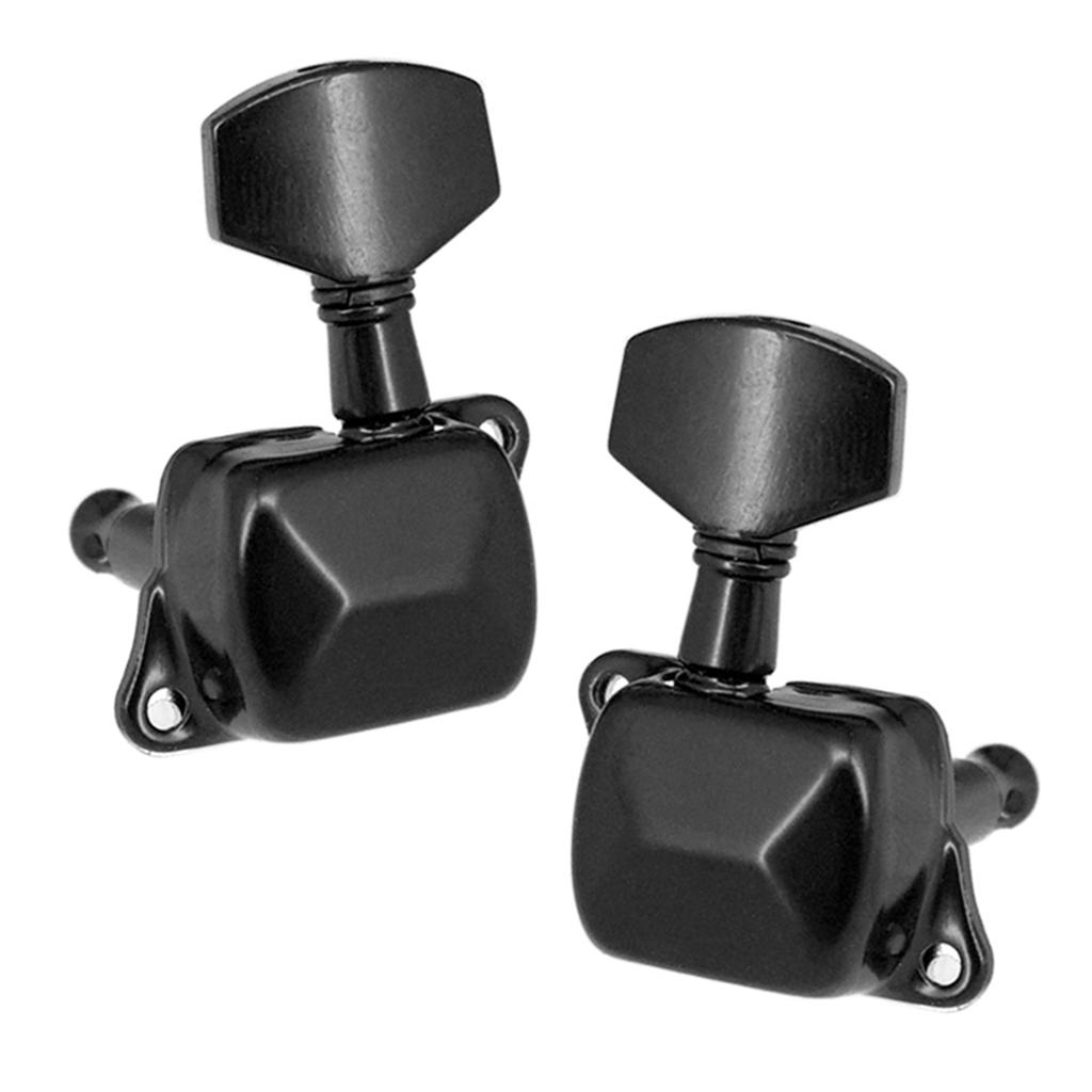 6 колков для гитарных струн, полузакрытые колки, тюнеры для электрогитары и акустической гитары.