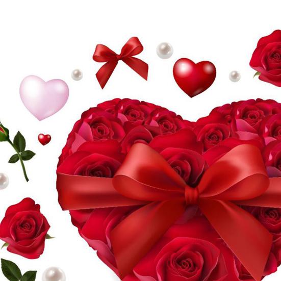 Наклейка на окно в форме сердца с розовым цветком День святого Валентина Съемная ПВХ наклейка на стекло окна Многоразовые статические наклейки для дома, свадьбы, годовщины