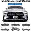 License Plate Frames Black - 2 Pack Rustproof Stainless Steel License Plate Holders, Well-Equipped Durable Front License Plate Mounting Kit With 2