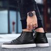Fashion Casual Men's Leather Shoes Quality High Top Brown Shoes Men Comfort Skateboard Sneakers Men Moccasins Chaussure Hommes