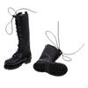1:6 Scale PU Leather Boots for 12'' //Kumik Figures Black