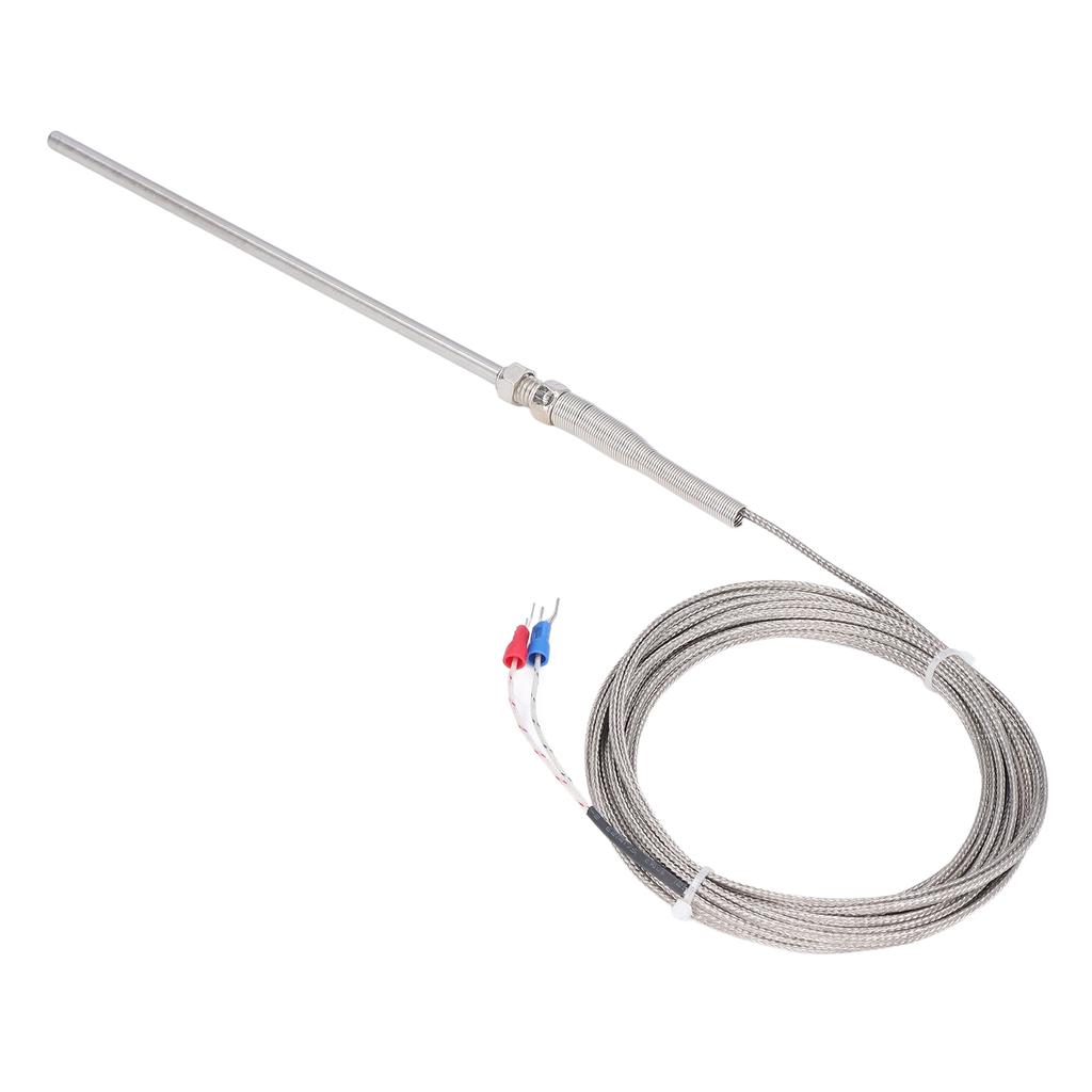 Thermocouple K Type 150mm Probe 0°C To 600℃ Quick Response 5 Meters Length Temperature Sensor Thermo