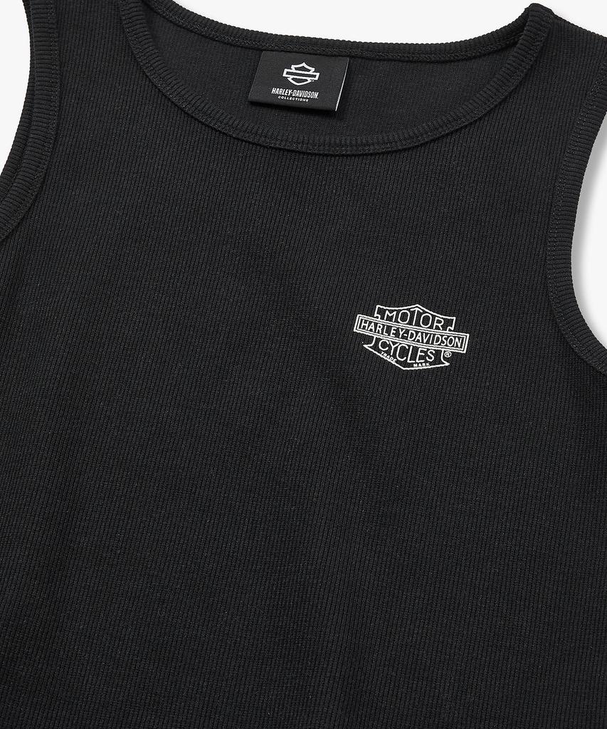 HARLEY-DAVIDSON COLLECTIONS® [Женский] Оригинальный топ с логотипом Bar & Shield Черный_Hh26111058