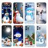 Мультяшный Снеговик Рождественский Прозрачный Чехол для Apple iPhone 13 11 14 12 Pro 7 8 Plus XR X XS Max 6 6S 13Pro Силиконовый Чехол для Телефона