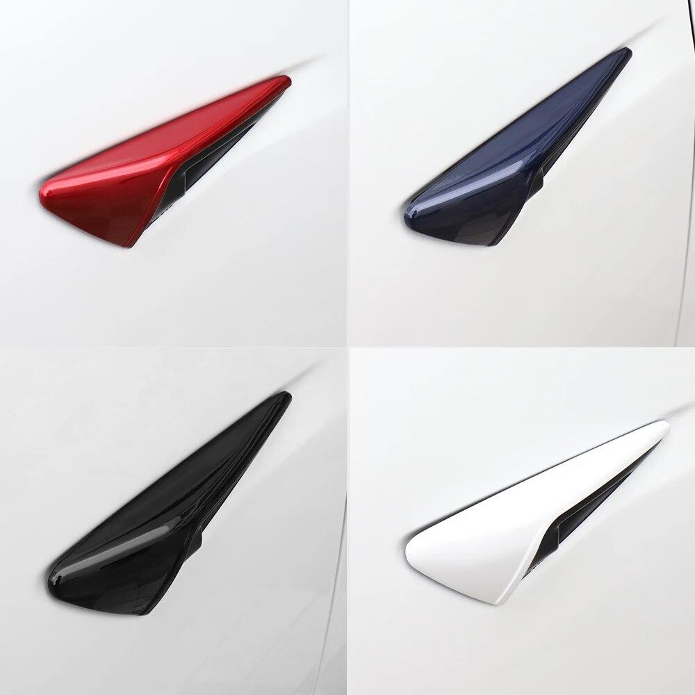 LUCKEASY для Tesla Model3 ModelY 2018-2022, модифицированный внешний вид автомобиля, боковое крыло, камера, защитный чехол из углеродного волокна, защитная крышка