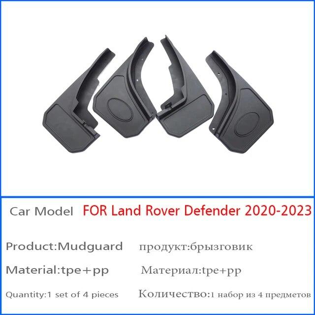 Mudflaps Front Rear 4pcs FOR Land Rover Defender Mudguard Fenders Mud Flap Guard Splash Car Accessories Auto Styline Mudguards