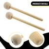2x Felt Drumsticks Bass Percussion Sticks 12.80inch Portable Musical Instrument Accessory for Bar