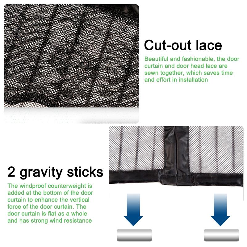 2024 летняя москитная сетка, занавеска для двери, защита от насекомых, кухонные шторы, занавеска на дверь, окно, магнитная сетка, занавеска